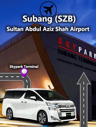 Subang Airport SZB Skypark Terminal Transportation KUL Airport Transfers Alphard Vellfire to KLIA SZB