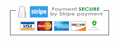 Secure payment methods: Visa, Mastercard, PayPal, Wise, Stripe