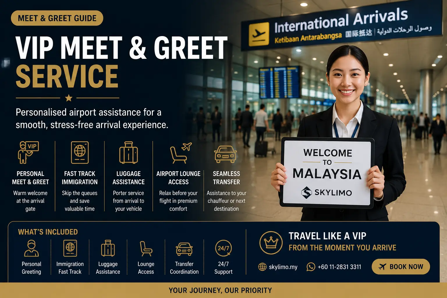 VIP Meet and Greet service at KLIA